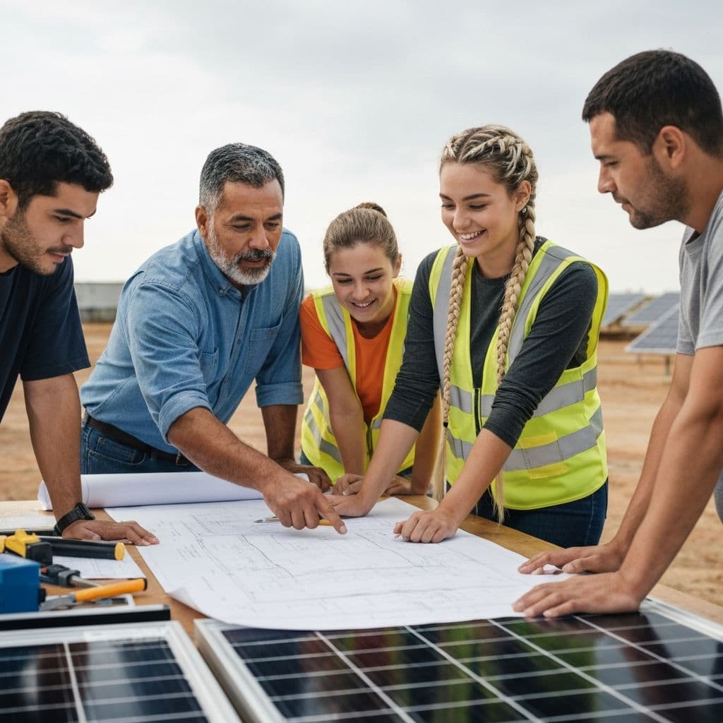 Solar marketing strategy meeting