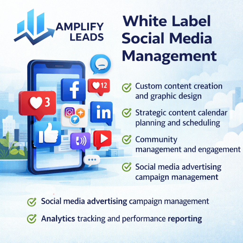 White label social media management services